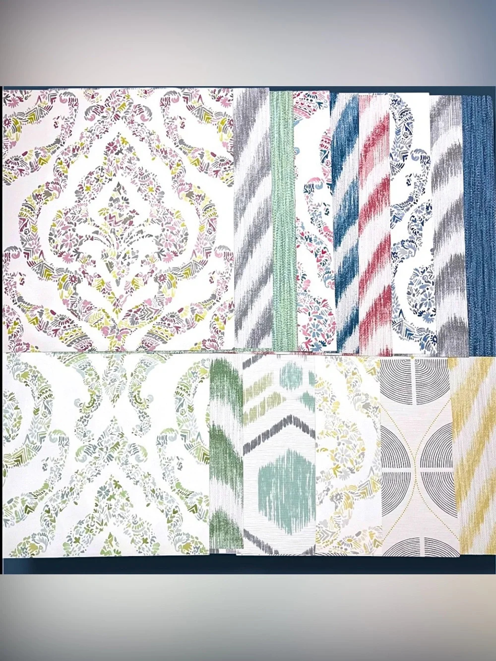 15 Large Assorted Designer DIY Scrapbooking Sheets in Pastel Vibrant MultiColors